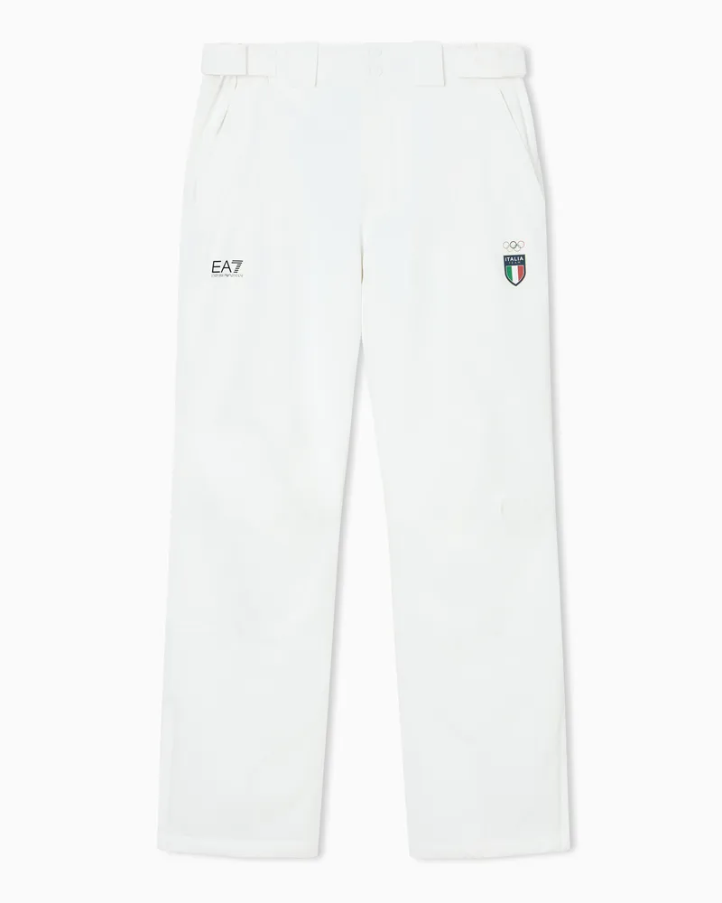 EA7 Skihose aus PROTECTUM7 Funktionsgewebe mit STRATUM7-Wattierung Weiß