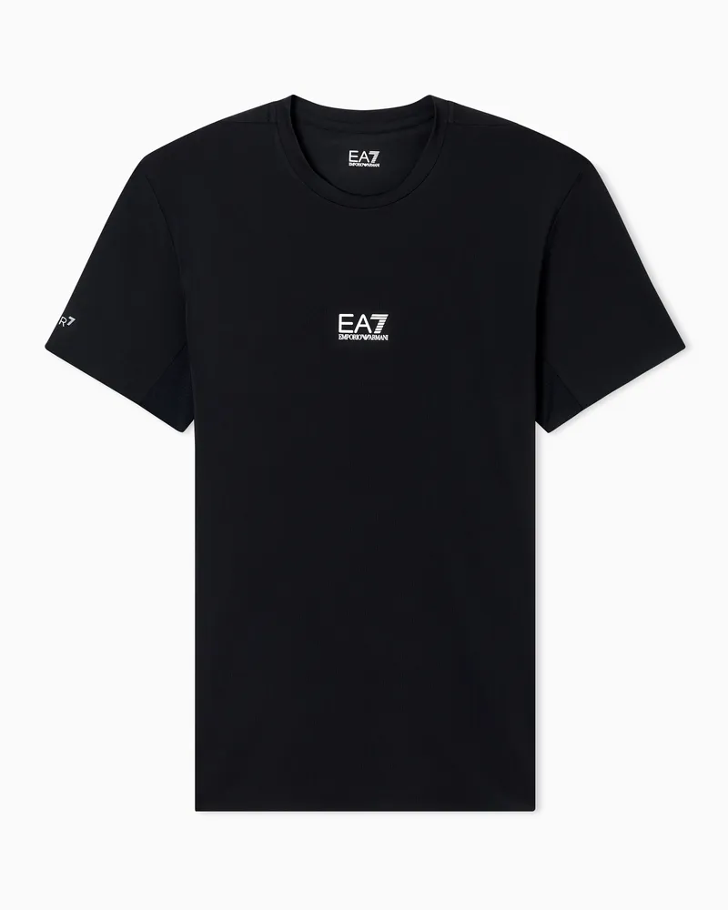 EA7 Dynamic Athlete T-Shirt aus VIGOR7-Funktionsgewebe Schwarz