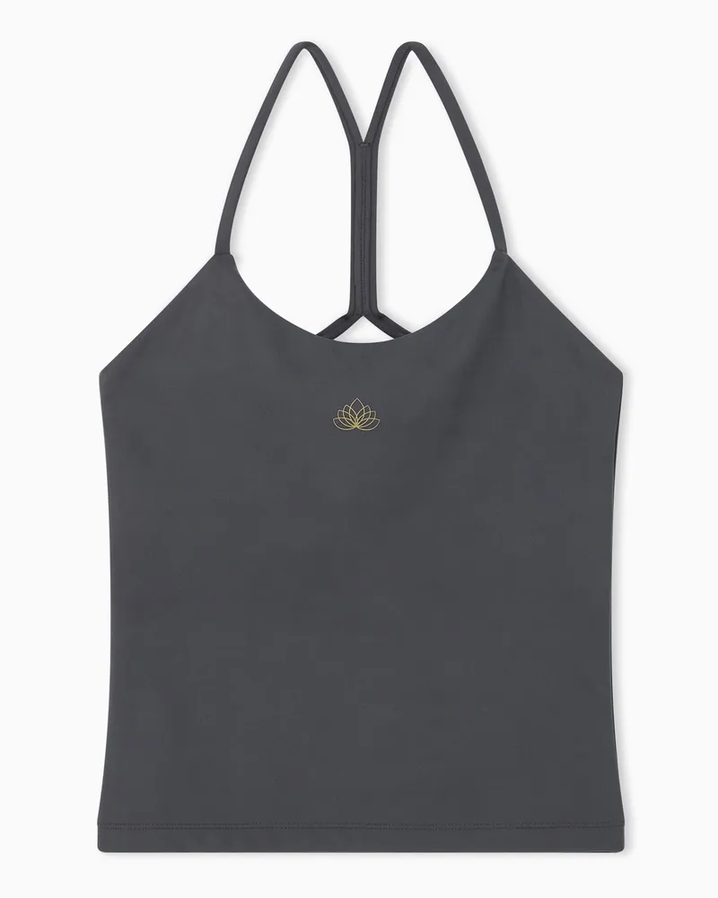 EA7 Figurbetontes Sport-Top Vigor Fullness mit Ringerrücken Braun
