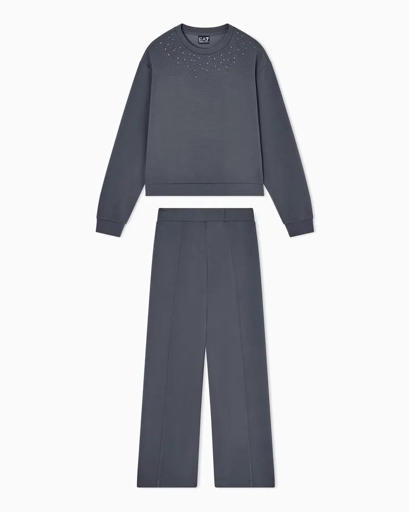 EA7 Trainingsanzug aus Stretch-Modal-Mischgewebe Grau
