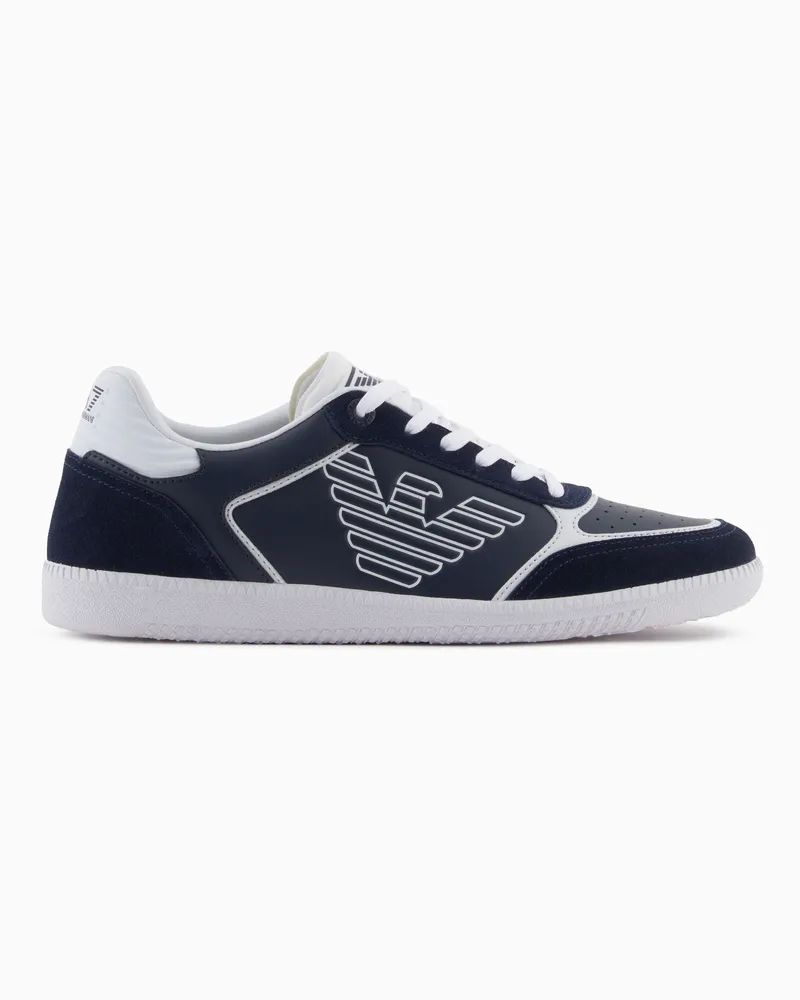 EA7 Heritage Eagle Sneaker Blau