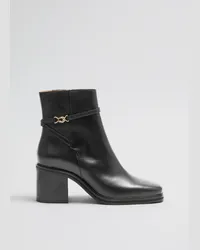 & Other Stories Chelsea-Boots Aus Leder - Schwarz Schwarz