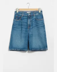 & Other Stories Lockere Jeansshorts - Blau Mittelblau