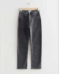 & Other Stories Slim Jeans - Grau Mittelgrau