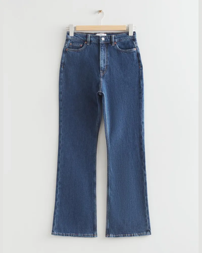 & Other Stories Flared Jeans - Blau Tiefblau