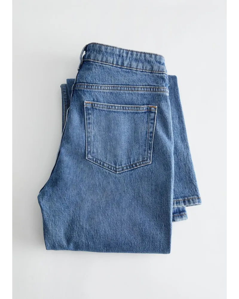 & Other Stories Ausgestellte Jeans mit Niedrigem Bund - Blau Hellblau