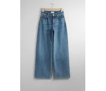 Weite, Lange Jeans - Blau