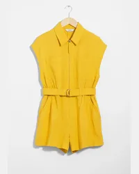 & Other Stories Utility-Playsuit - Gelb Gelb