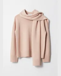 & Other Stories Wollpullover mit Schal - Beige Beige