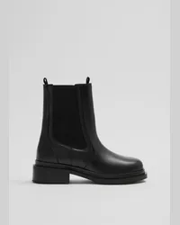 & Other Stories Chelsea Boots Aus Leder - Schwarz Schwarz