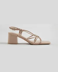 & Other Stories Riemchensandalen Aus Leder mit Zierknoten - Beige Beige