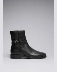 & Other Stories Klassische Chelsea-Boots Aus Leder - Schwarz Schwarz