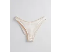 Bikinihose mit Hohem Beinausschnitt - Weiß