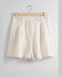 & Other Stories Elegante Shorts - Weiß Weiß