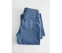 Ausgestellte Jeans mit Niedrigem Bund - Blau