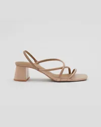 & Other Stories Riemchensandalen mit Blockabsatz - Beige Beige