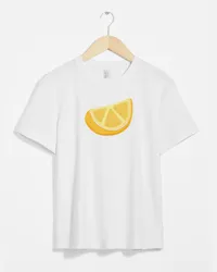 & Other Stories T-Shirt mit Rundhalsausschnitt Und Fruchtmotiv - Weiß Weiß