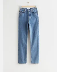 & Other Stories Slim Jeans - Blau Mittelblau