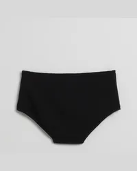 & Other Stories Bikinihose mit Hohem Bund - Schwarz Schwarz