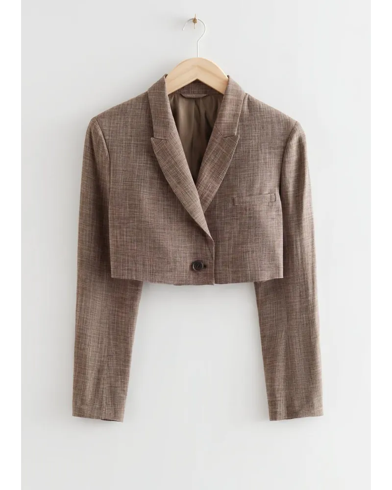 & Other Stories Kurz Geschnittener, Eleganter Blazer - Braun Braun