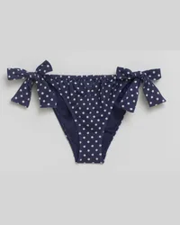 & Other Stories Bikinihose mit Schleife Und Polka-Dots - Blau Navyblau