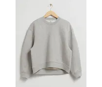 Oversized-Sweatshirt - Grau