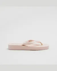 & Other Stories Flip-Flops mit Plateau Von Sleepers - Weiß Weizen