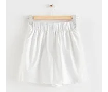 Lockere Shorts - Weiß