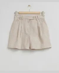 & Other Stories Lockere Leinenshorts - Beige Beige