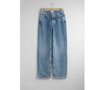 Lockere, Schmal Zulaufende Jeans - Blau