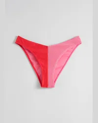 & Other Stories Zweifarbige Bikinihose - Rosa Rot Pink