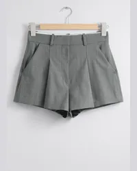 & Other Stories Elegante Shorts - Grau Grau