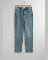 & Other Stories Schmal Geschnittene Jeans - Blau Leuchtend