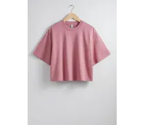 Kastenförmiges T-Shirt - Rosa