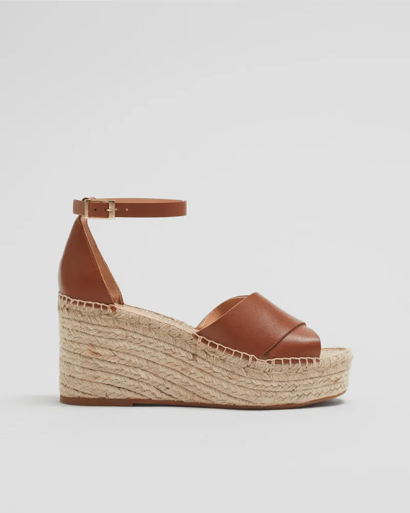 & Other Stories Espadrille-Sandalen Aus Leder - Braun Braun