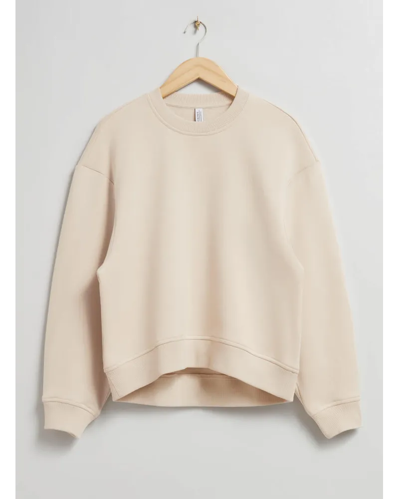 & Other Stories Oversized-Sweatshirt - Beige Hellbeige