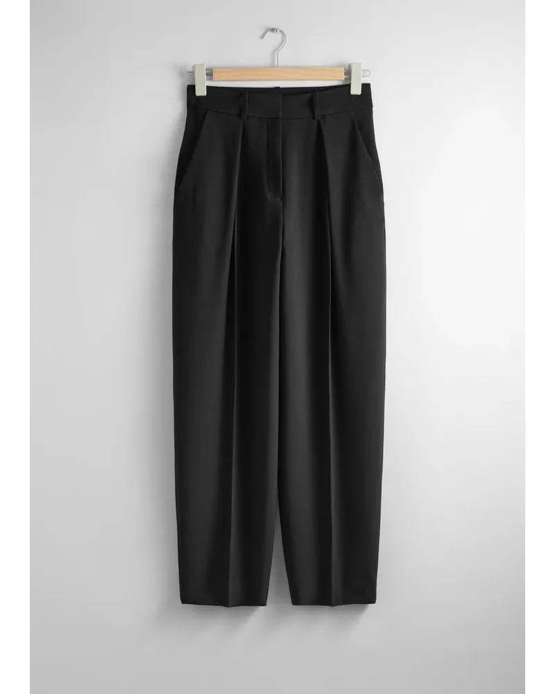 & Other Stories Elegante, Schmal Zulaufende Hose - Schwarz Schwarz