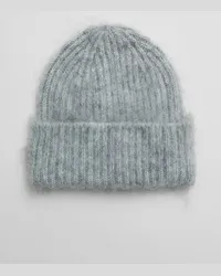 & Other Stories Beanie Aus Einer Gebürsteten Mohairmischung - Grau Grau