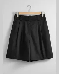 & Other Stories Elegante Shorts - Schwarz Schwarz