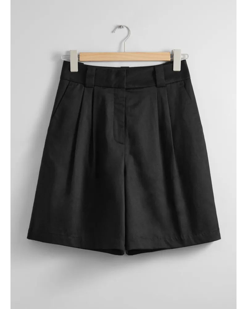 & Other Stories Elegante Shorts - Schwarz Schwarz