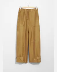 & Other Stories Hose Im Workwear-Stil - Gelb Mustard