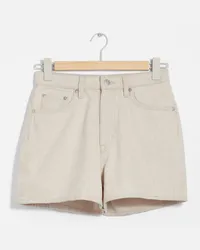 & Other Stories 5-Pocket-Jeansshorts - Beige Hellbeige