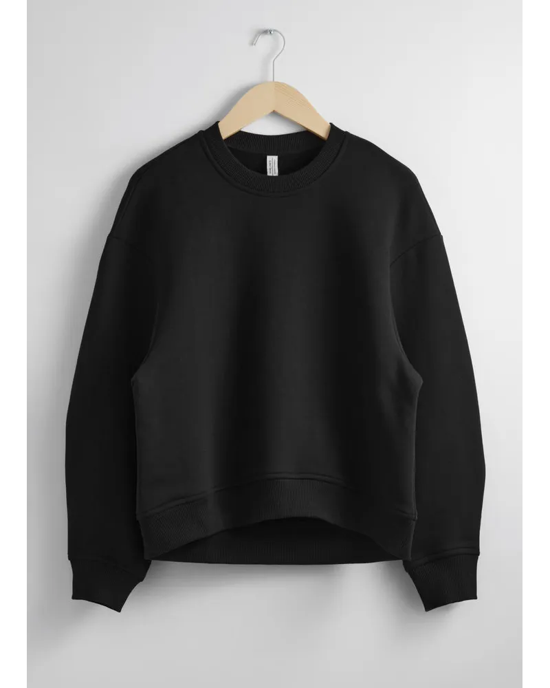 & Other Stories Oversized-Sweatshirt - Schwarz Schwarz