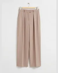 & Other Stories Lockere, Elegante Hose mit Bügelfalten - Beige Beige