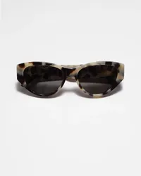 & Other Stories Polarisierte Cat-Eye-Sonnenbrille - Beige Schildpatt