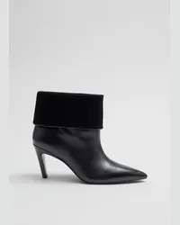 & Other Stories Ankle Boots mit Umgeschlagenem Schaft - Schwarz Schwarz