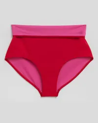 & Other Stories Bikinihose mit Hohem Bund - Rot Rubinrot