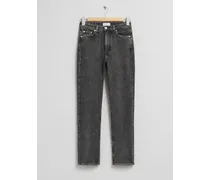 Schmal Geschnittene Jeans - Grau