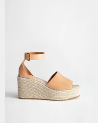 & Other Stories Espadrille-Sandalen mit Keilabsatz - Orange Tan