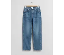 Lockere, Schmal Zulaufende Jeans - Blau
